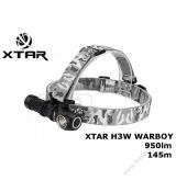 XTAR H3W WARBOY, Teplý odtieň svetla (WARM) LED Čelovka